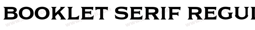 Booklet Serif Regula字体转换